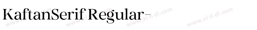 KaftanSerif Regular字体转换